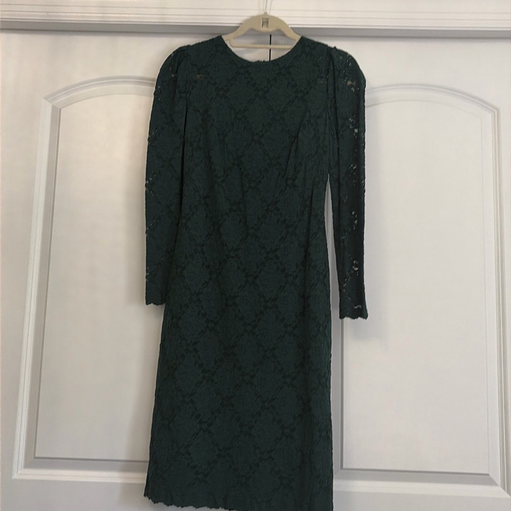 Lauren by Ralph Lauren hunter green lace dress! Worn once! Great condition!